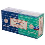 Satya Money Matrix & Nag Champa Combo Incense Sticks 16g Box of Twelve